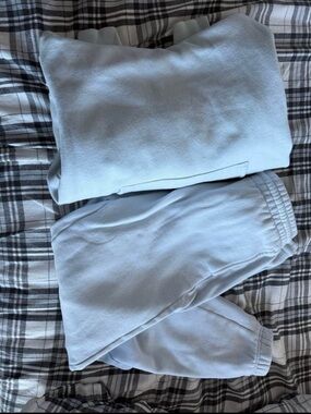 Aritzia light blue Cozy Sweatshirt and Jogger Set